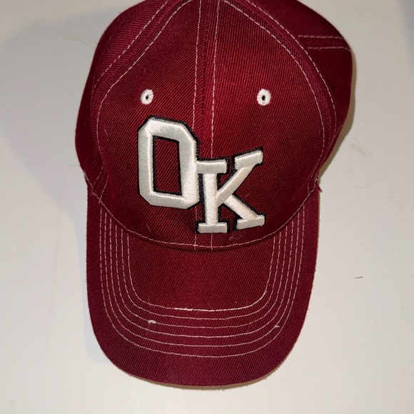 OK / OKLAHOMA Snapback RED Cap/Hat - Picture 1 of 5